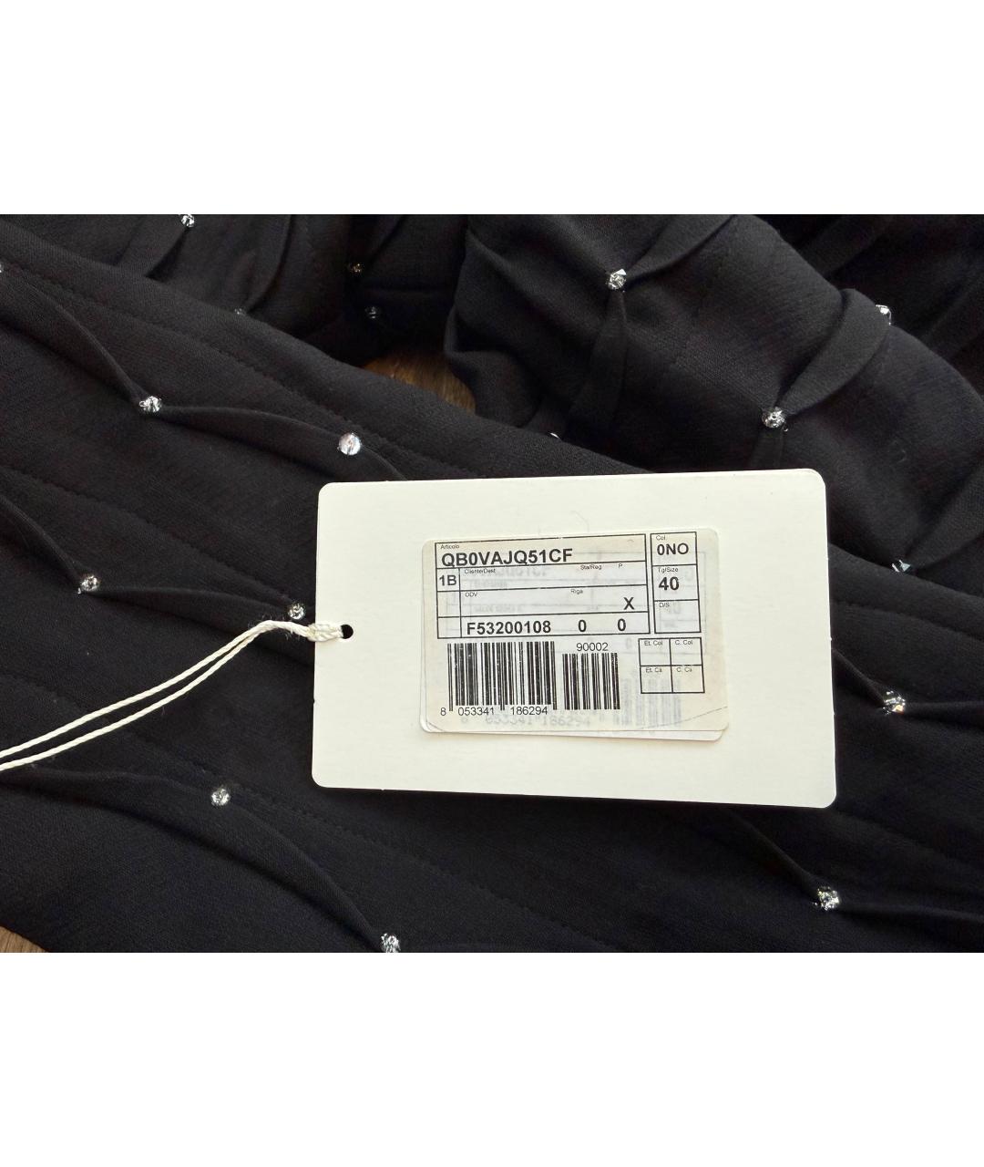 VALENTINO Черное шелковое вечернее платье, фото 8