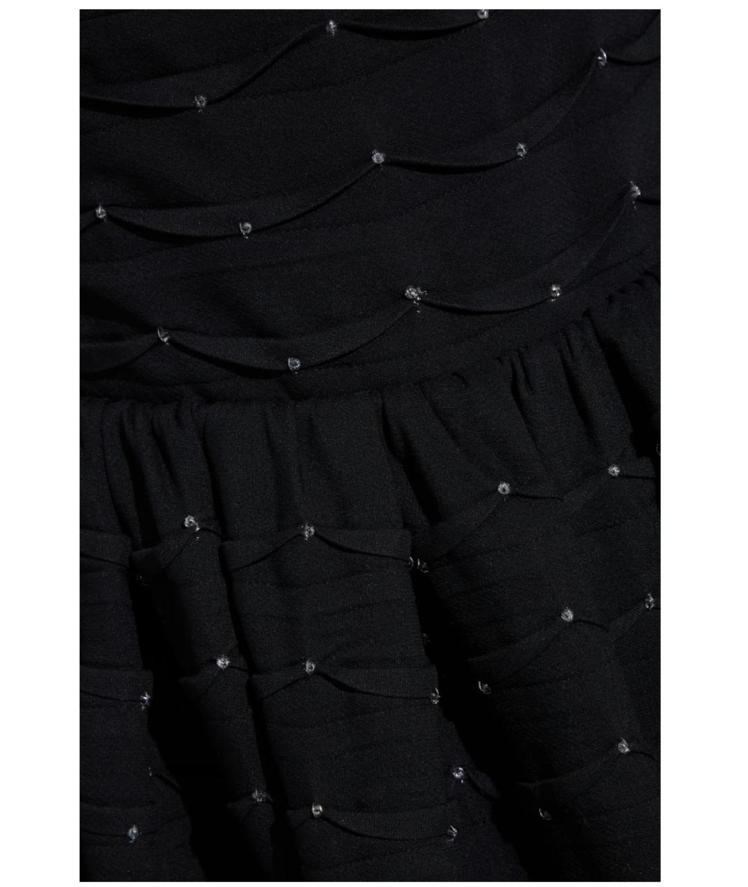 VALENTINO Черное шелковое вечернее платье, фото 4
