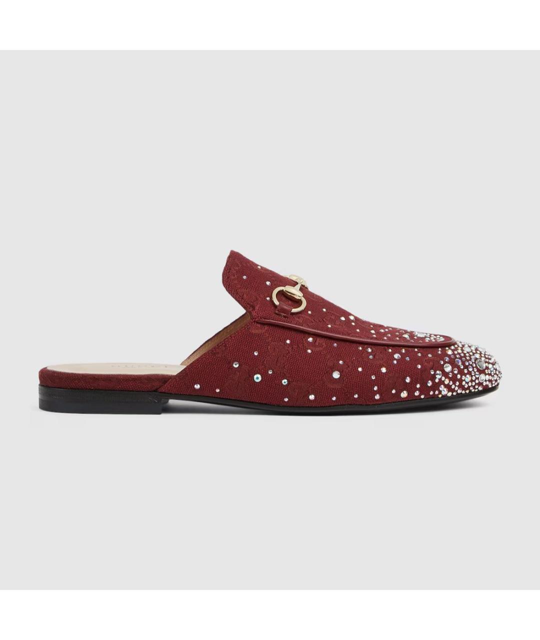 GUCCI Бордовые мюли, фото 5