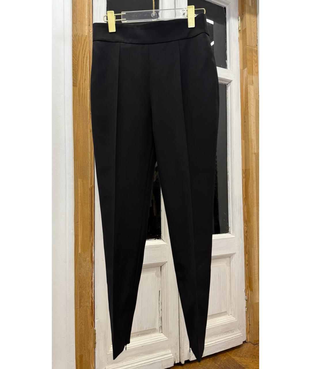 ALEXANDRE VAUTHIER Черные шерстяные прямые брюки, фото 5