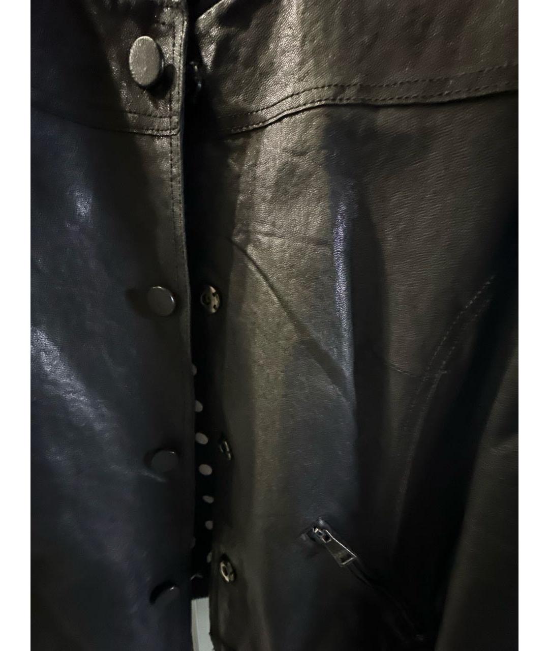 DOLCE&GABBANA Черная кожаная куртка, фото 4