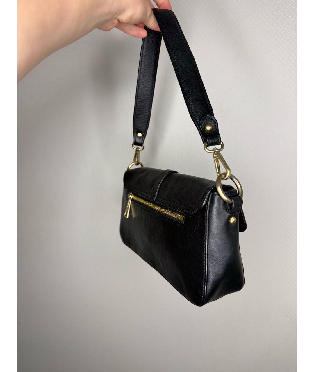 LANCASTER Черная кожаная сумка с короткими ручками, фото 7