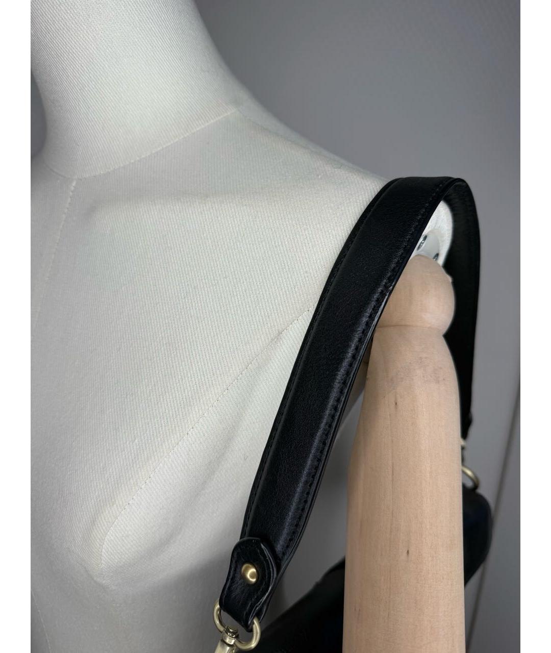 LANCASTER Черная кожаная сумка с короткими ручками, фото 8
