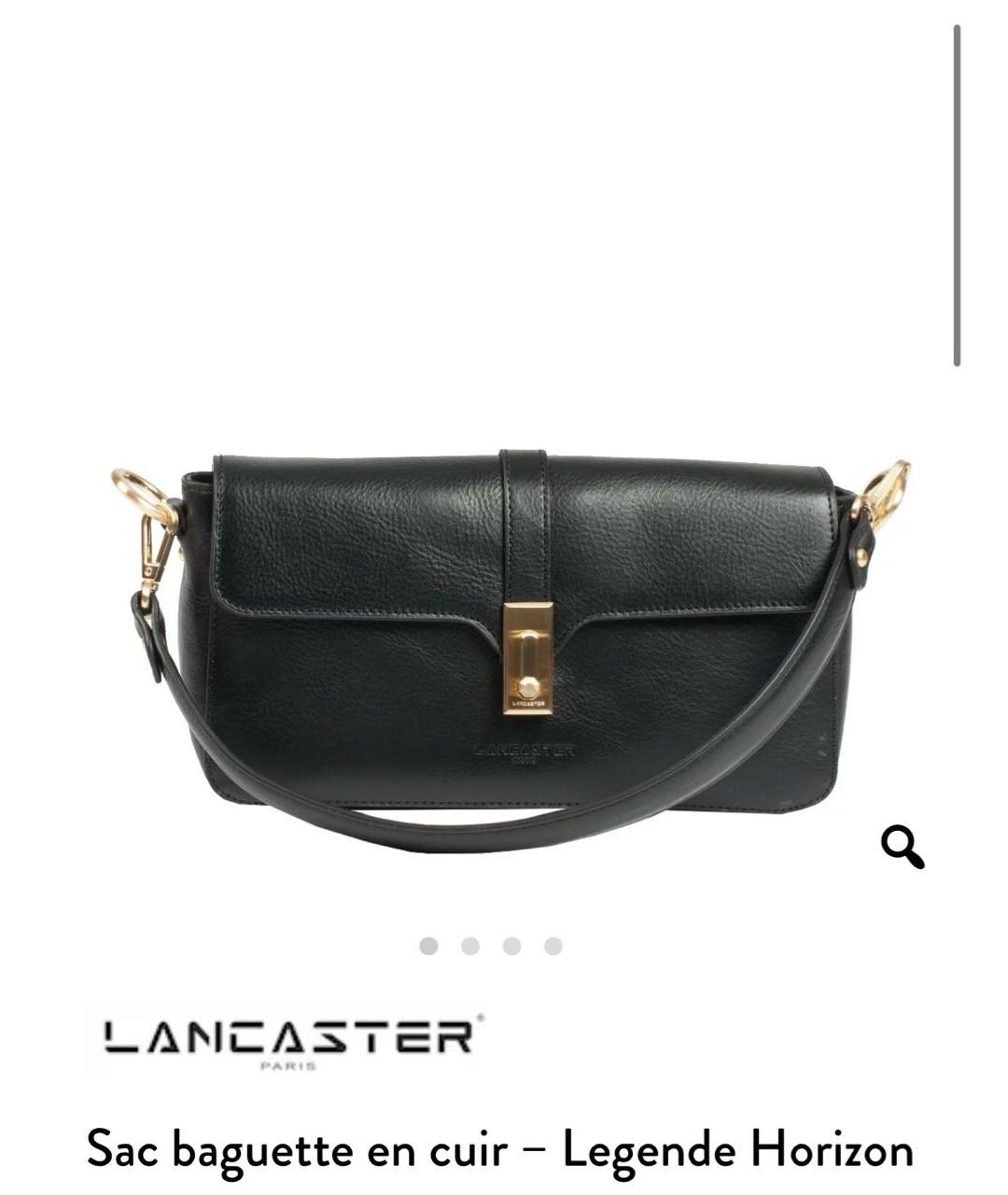 LANCASTER Черная кожаная сумка с короткими ручками, фото 9