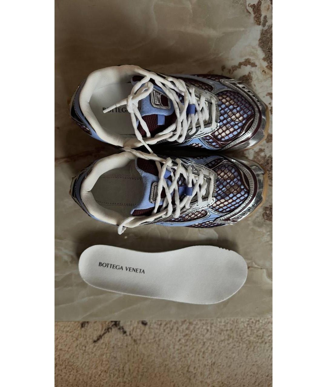 BOTTEGA VENETA Голубые кроссовки, фото 3