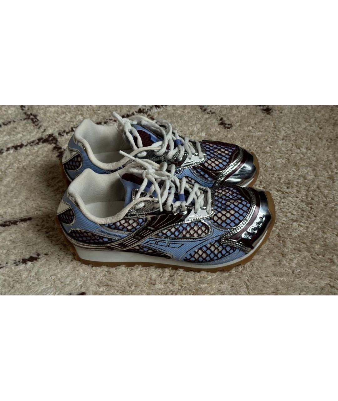 BOTTEGA VENETA Голубые кроссовки, фото 2