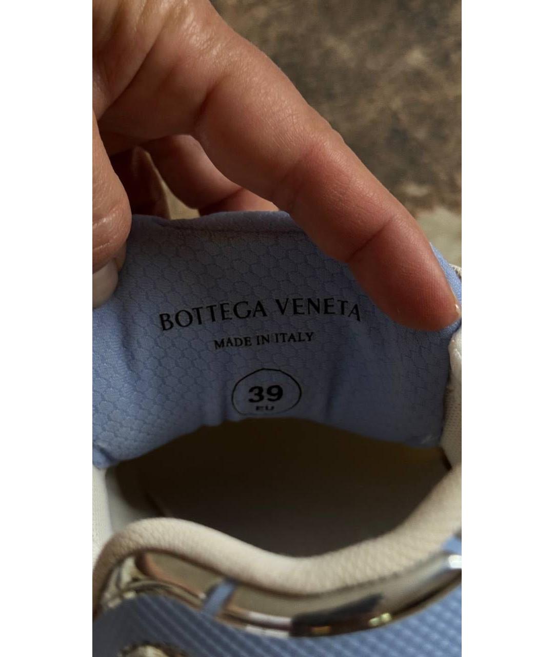 BOTTEGA VENETA Голубые кроссовки, фото 5