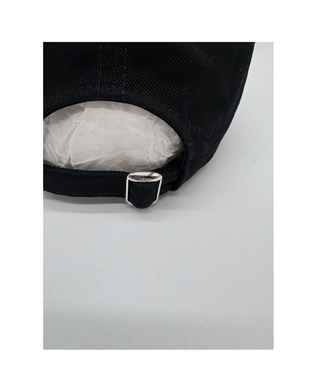CELINE Черная хлопковая кепка, фото 3