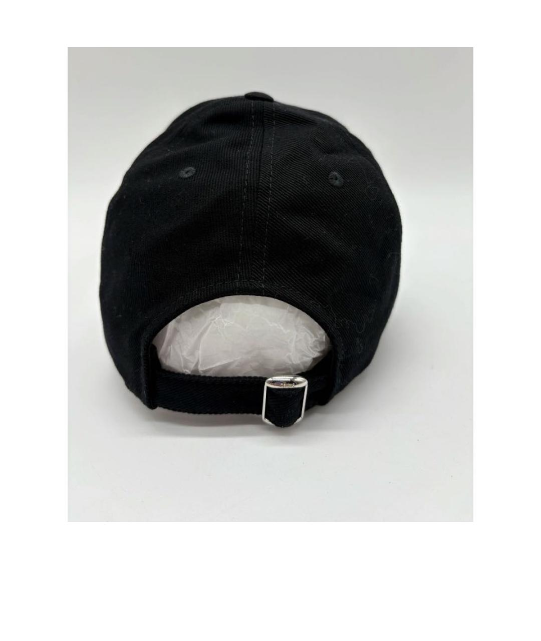 CELINE Черная хлопковая кепка, фото 2
