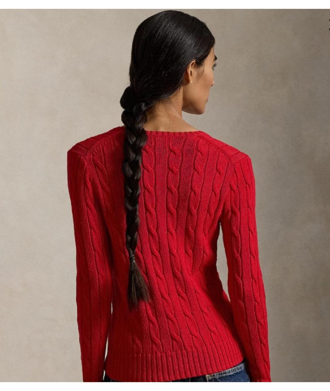 POLO RALPH LAUREN Красный хлопковый джемпер / свитер, фото 8