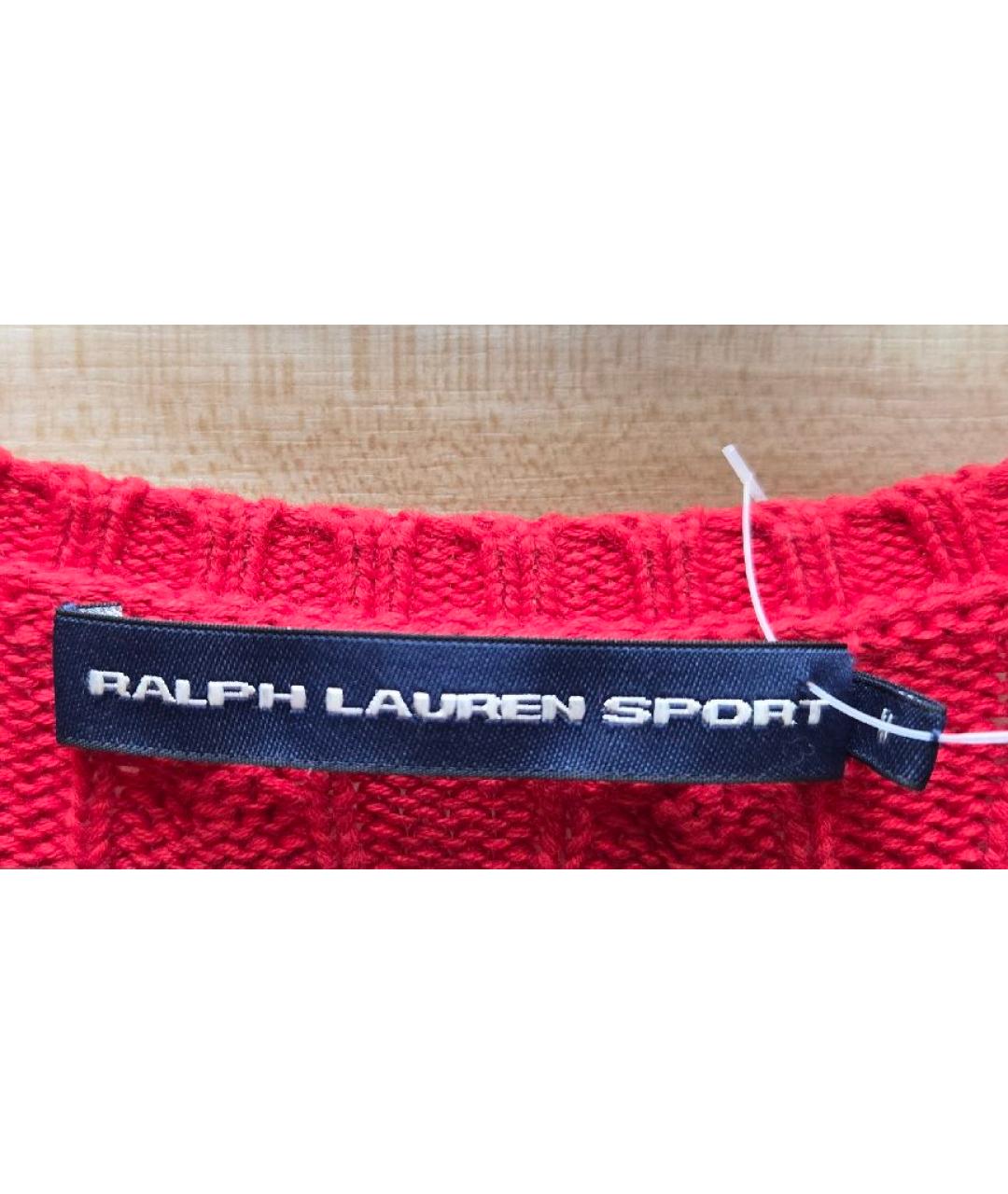 POLO RALPH LAUREN Красный хлопковый джемпер / свитер, фото 6