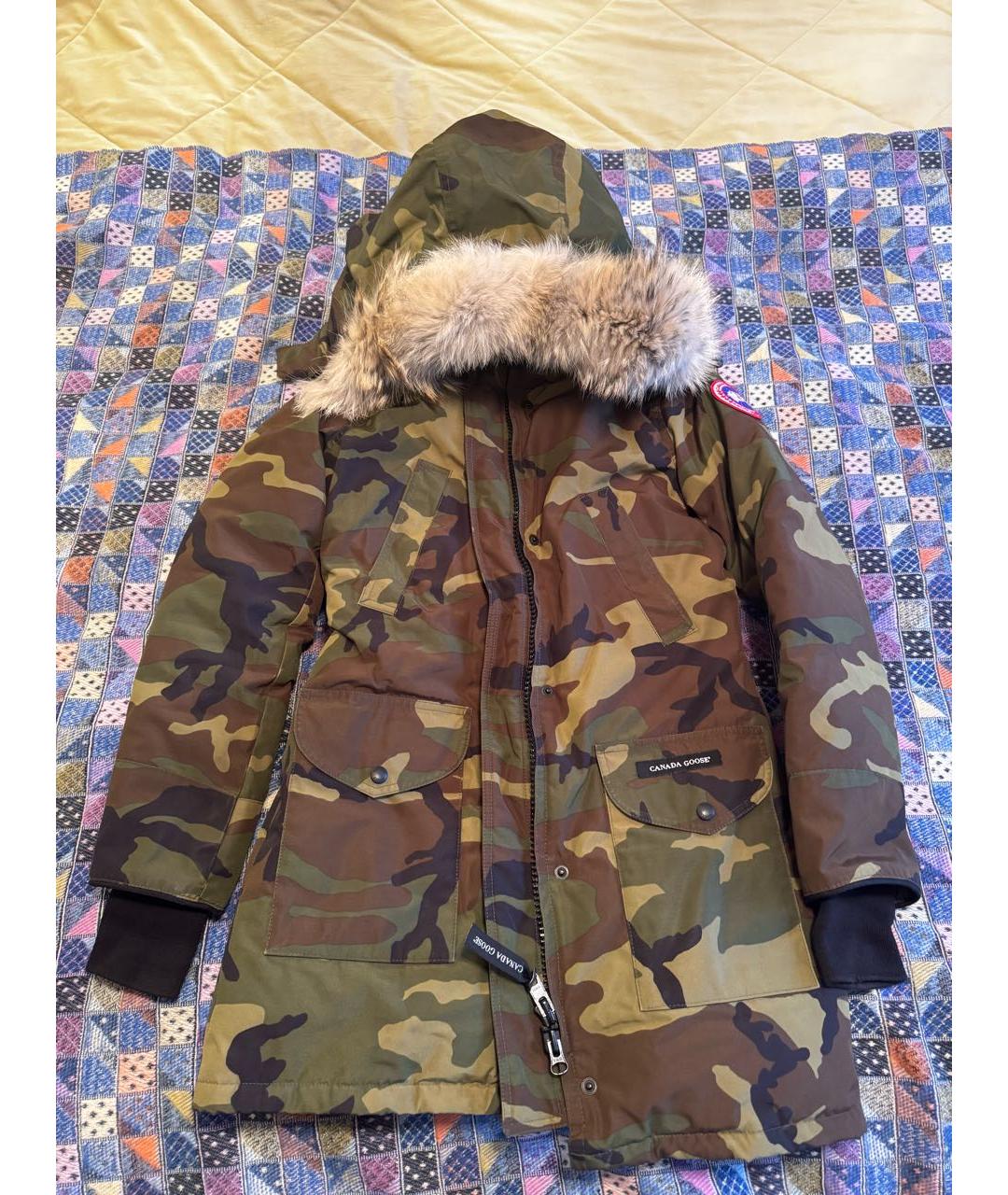 CANADA GOOSE Хаки синтетический пуховик, фото 8