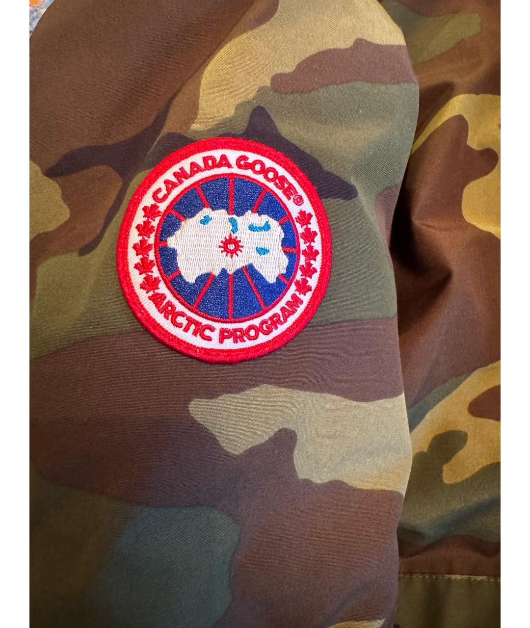 CANADA GOOSE Хаки синтетический пуховик, фото 4