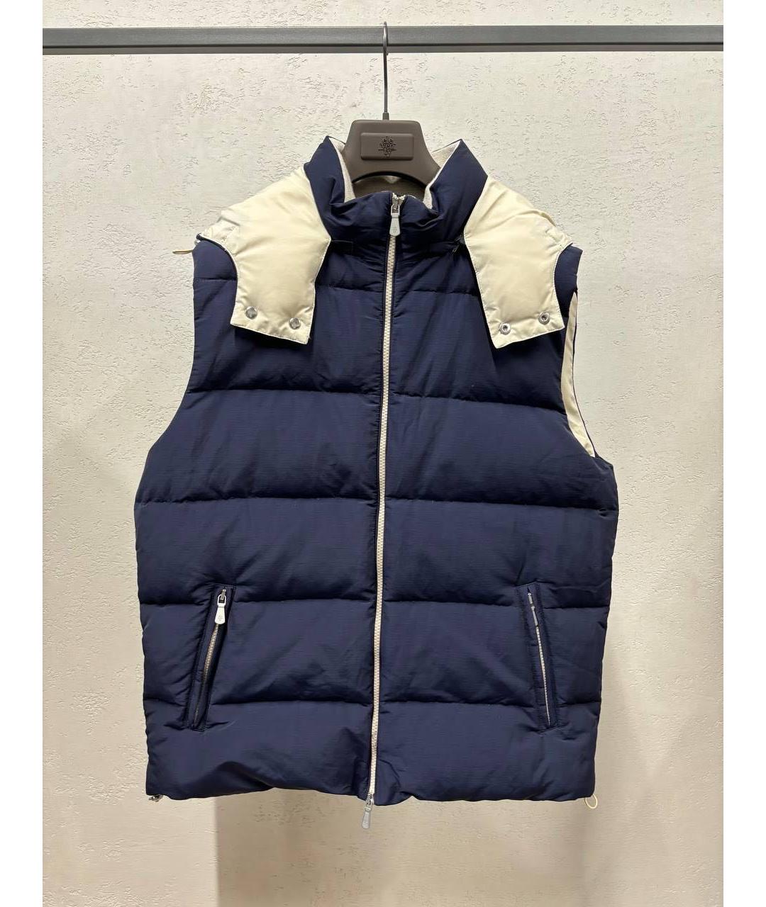 ELEVENTY Темно-синий жилет, фото 5