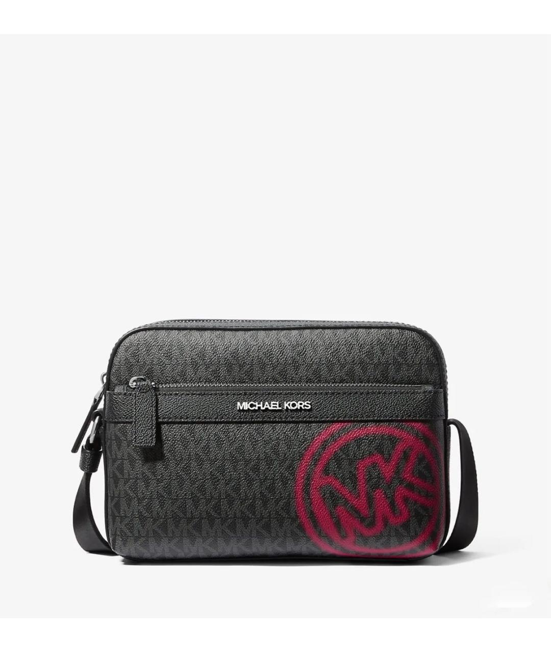 MICHAEL KORS Черная сумка на плечо из искусственной кожи, фото 9