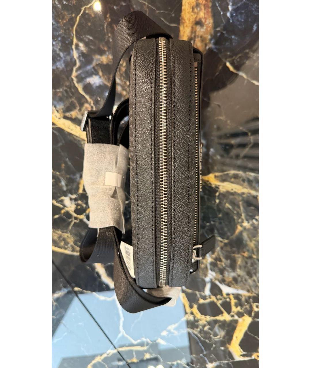 MICHAEL KORS Черная сумка на плечо из искусственной кожи, фото 7