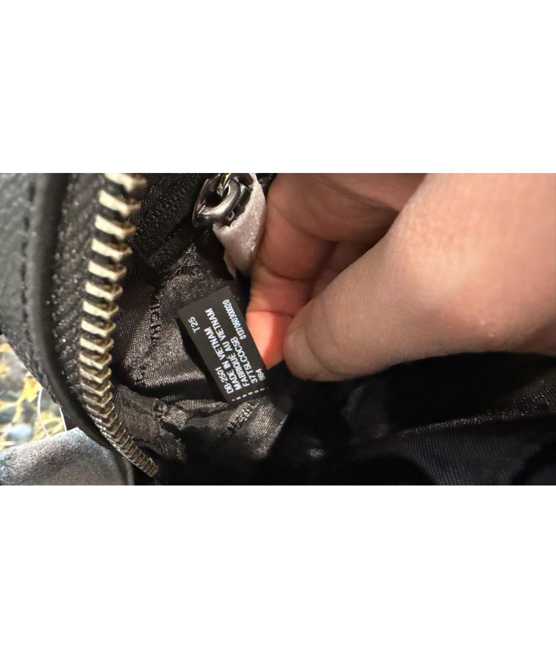 MICHAEL KORS Черная сумка на плечо из искусственной кожи, фото 8