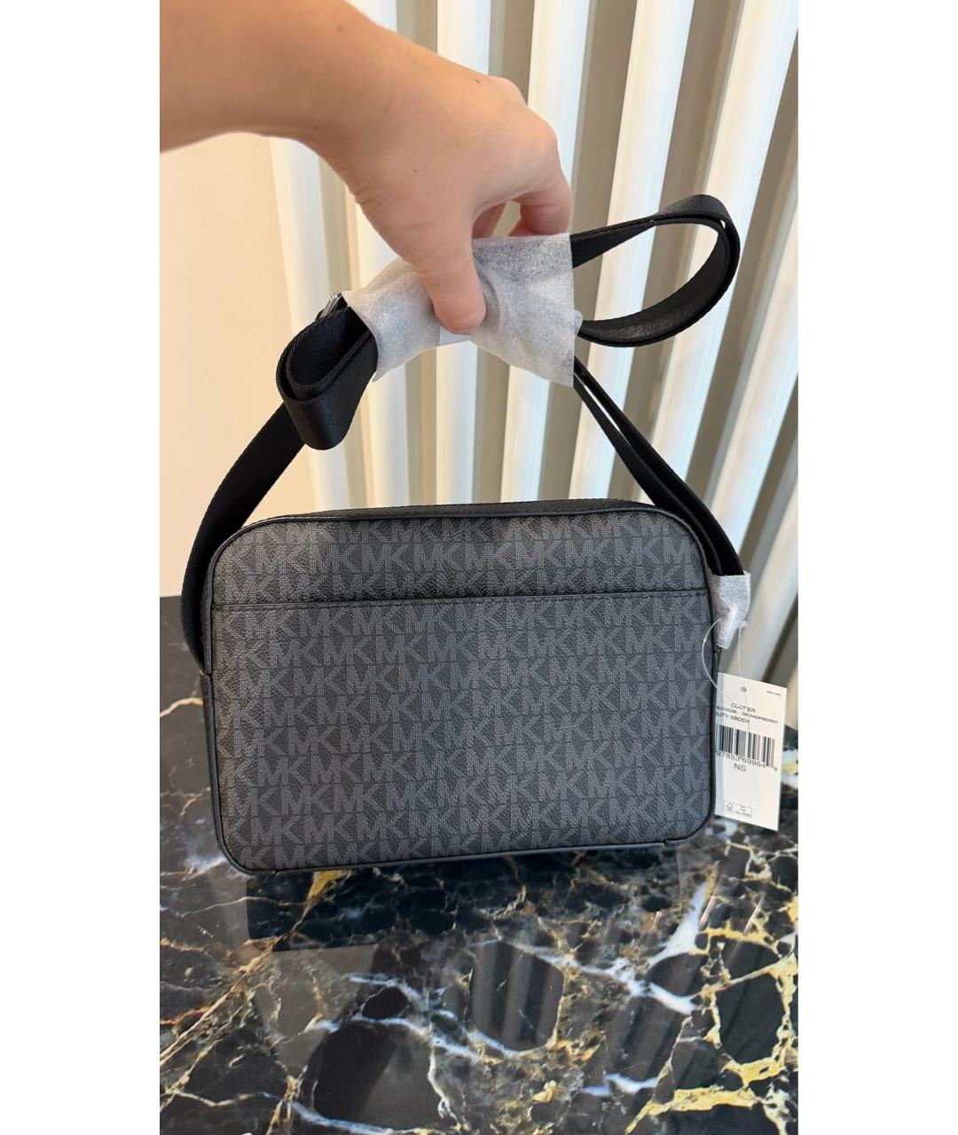 MICHAEL KORS Черная сумка на плечо из искусственной кожи, фото 3