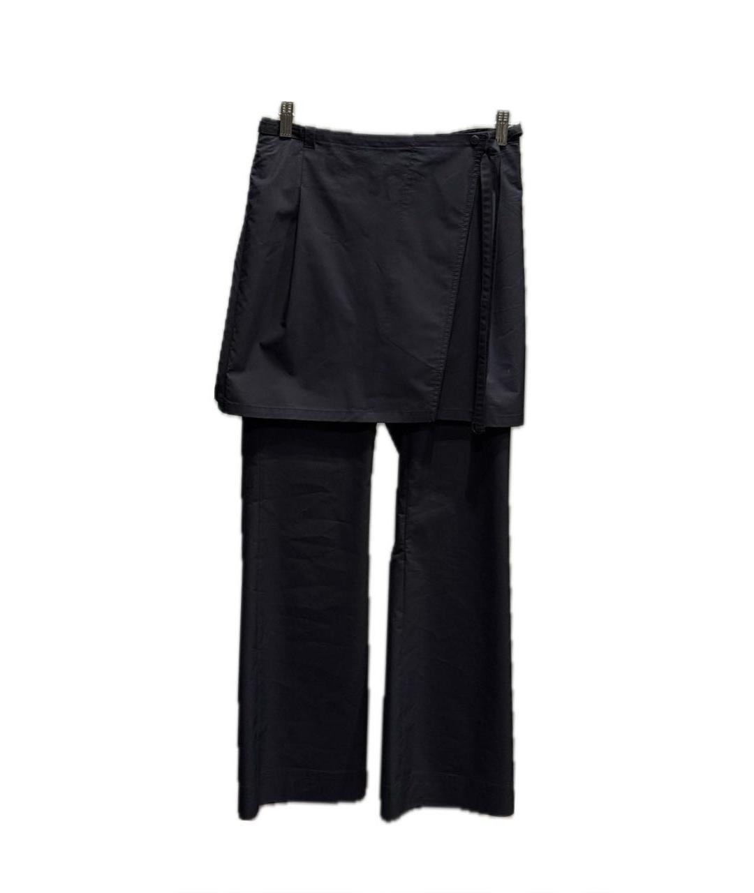 LOW CLASSIC Темно-синие прямые брюки, фото 1