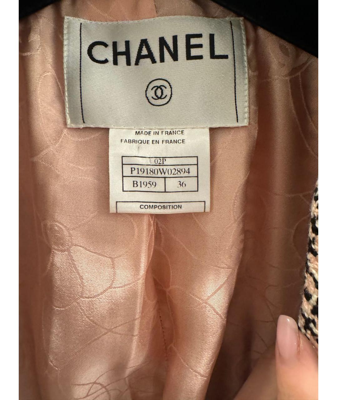 CHANEL Розовый твидовый жакет/пиджак, фото 2