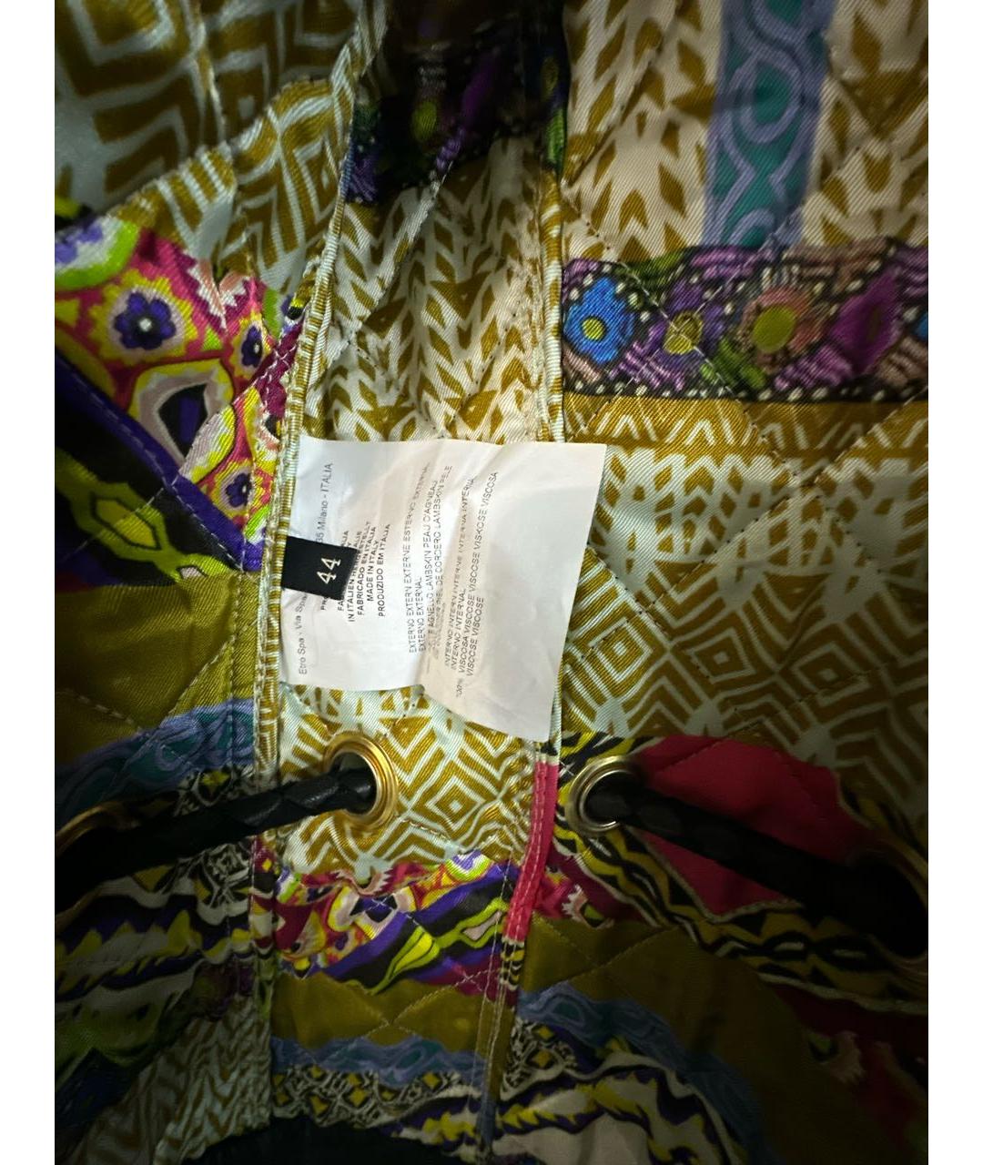 ETRO Черная кожаная куртка, фото 5