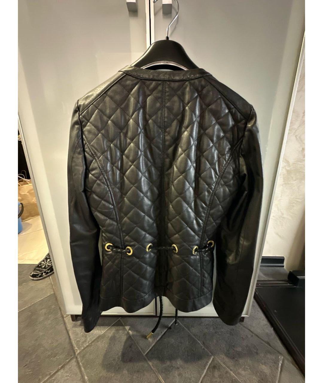 ETRO Черная кожаная куртка, фото 2