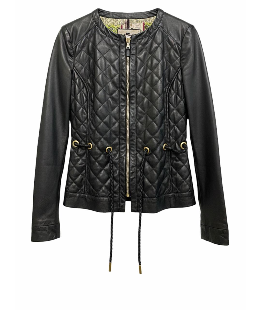 ETRO Черная кожаная куртка, фото 1