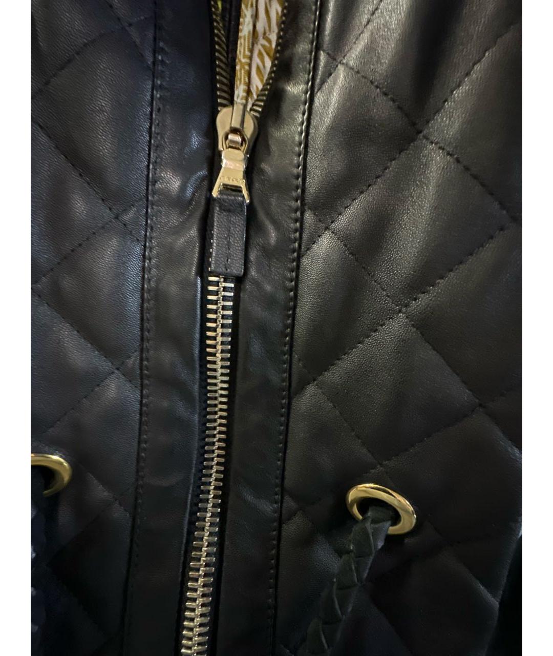 ETRO Черная кожаная куртка, фото 4