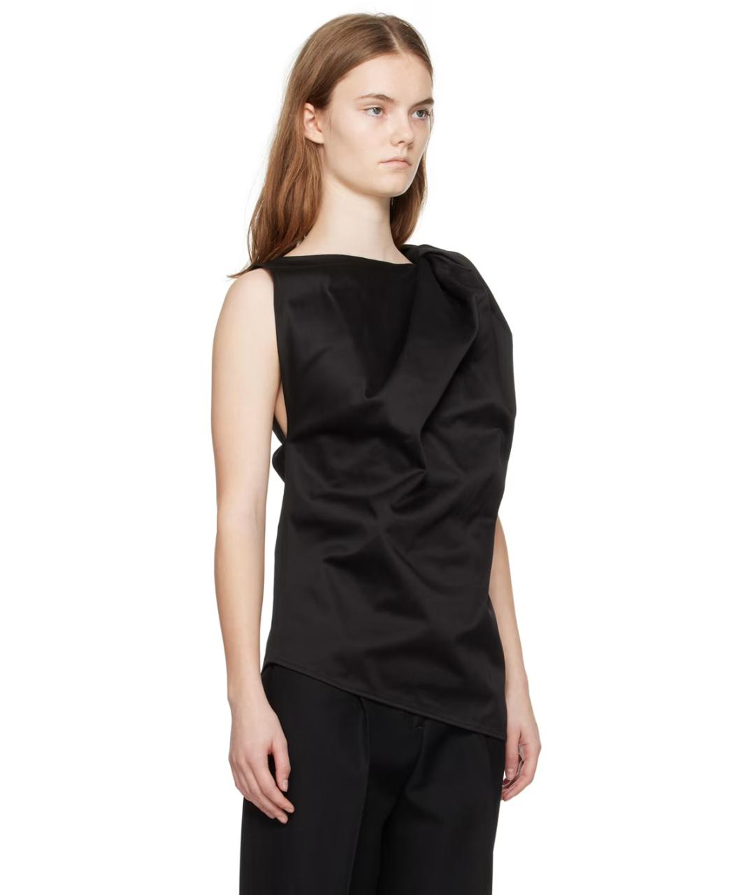 TOTEME Черная хлопковая блузы, фото 9