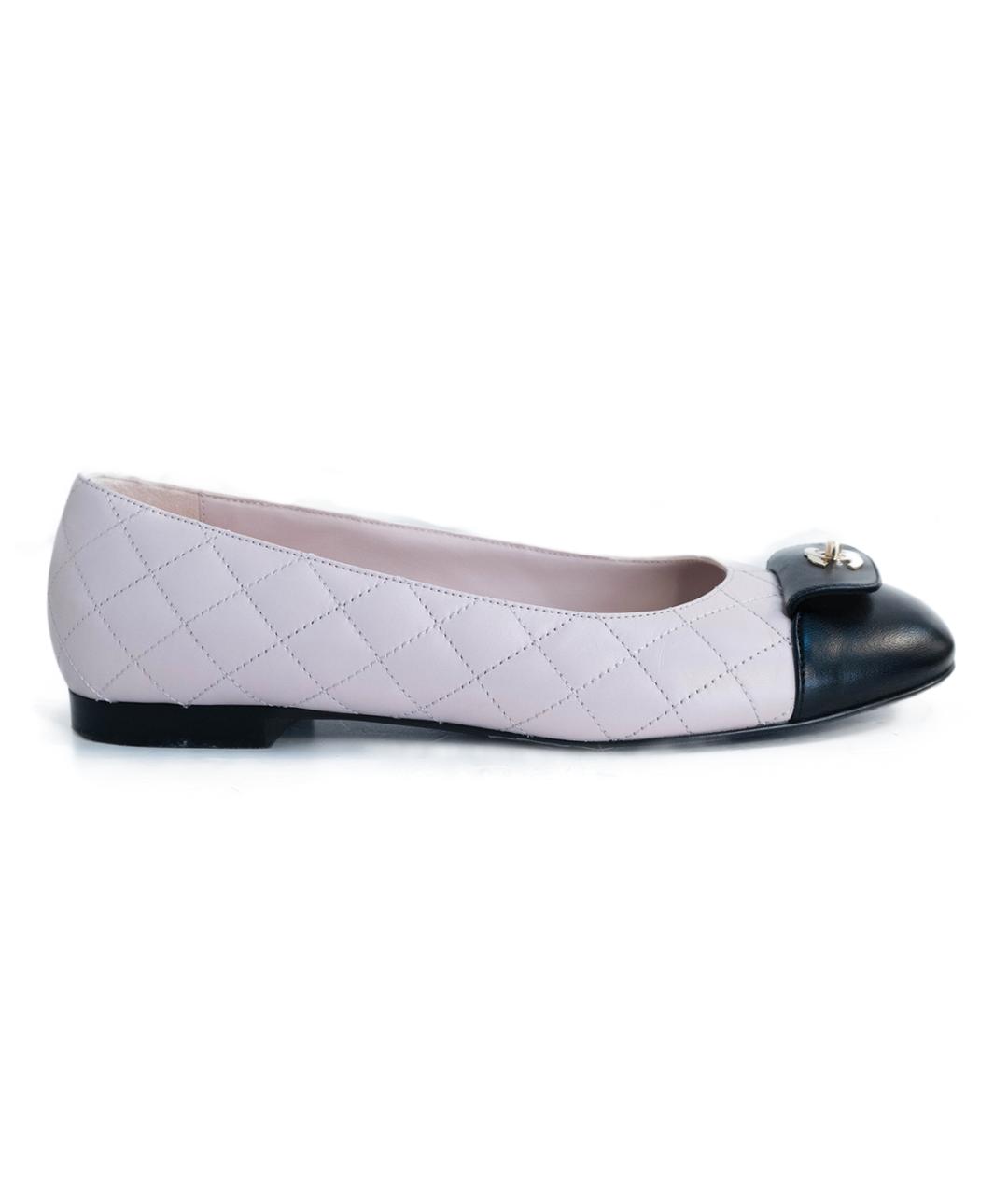 CHANEL Розовые кожаные балетки, фото 1