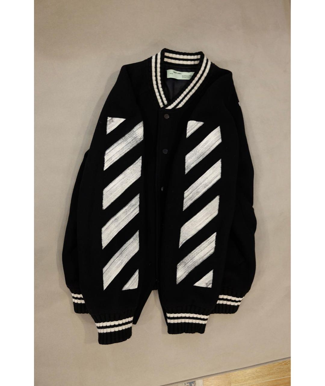 OFF-WHITE Черная шерстяная куртка, фото 5