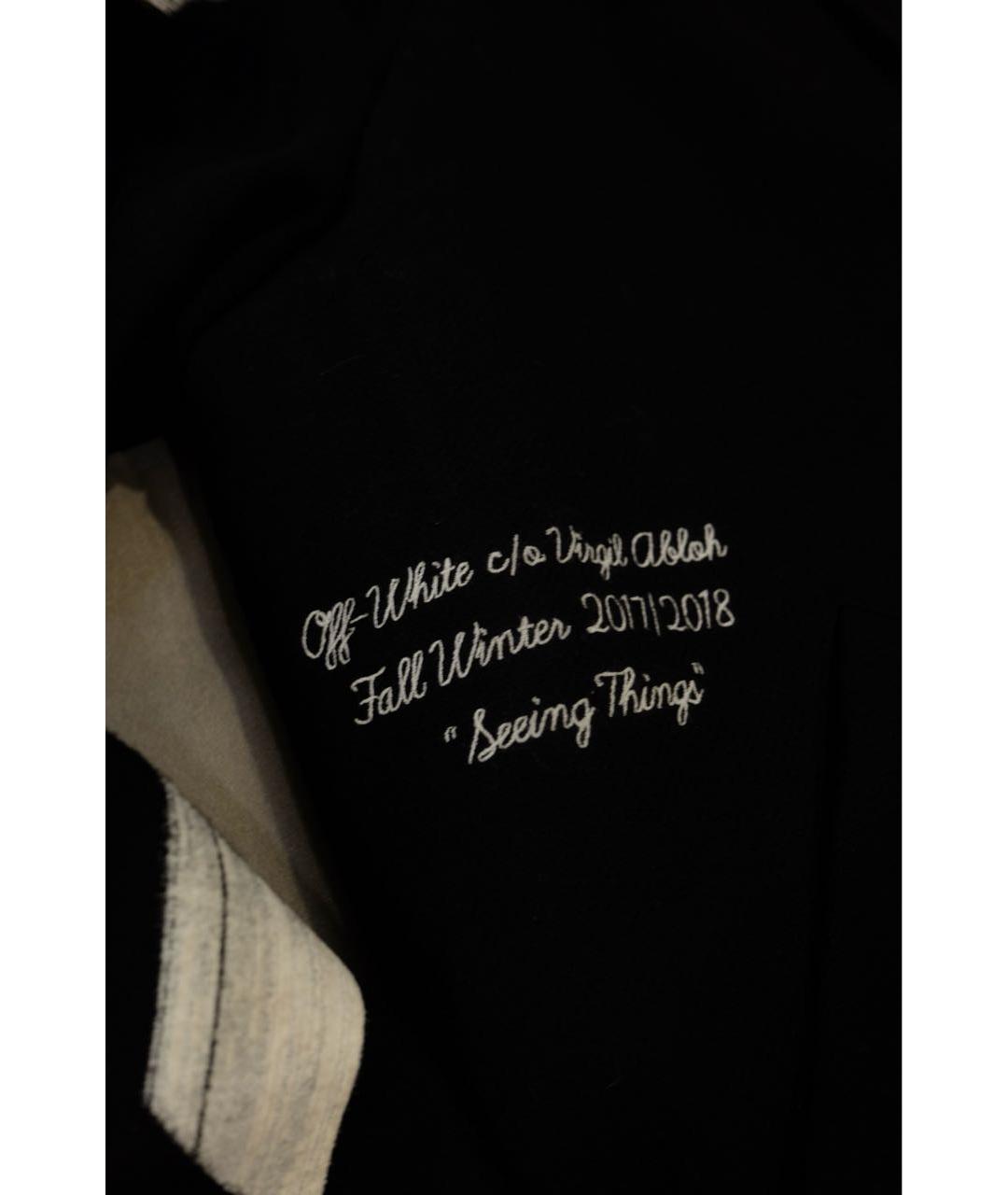 OFF-WHITE Черная шерстяная куртка, фото 6