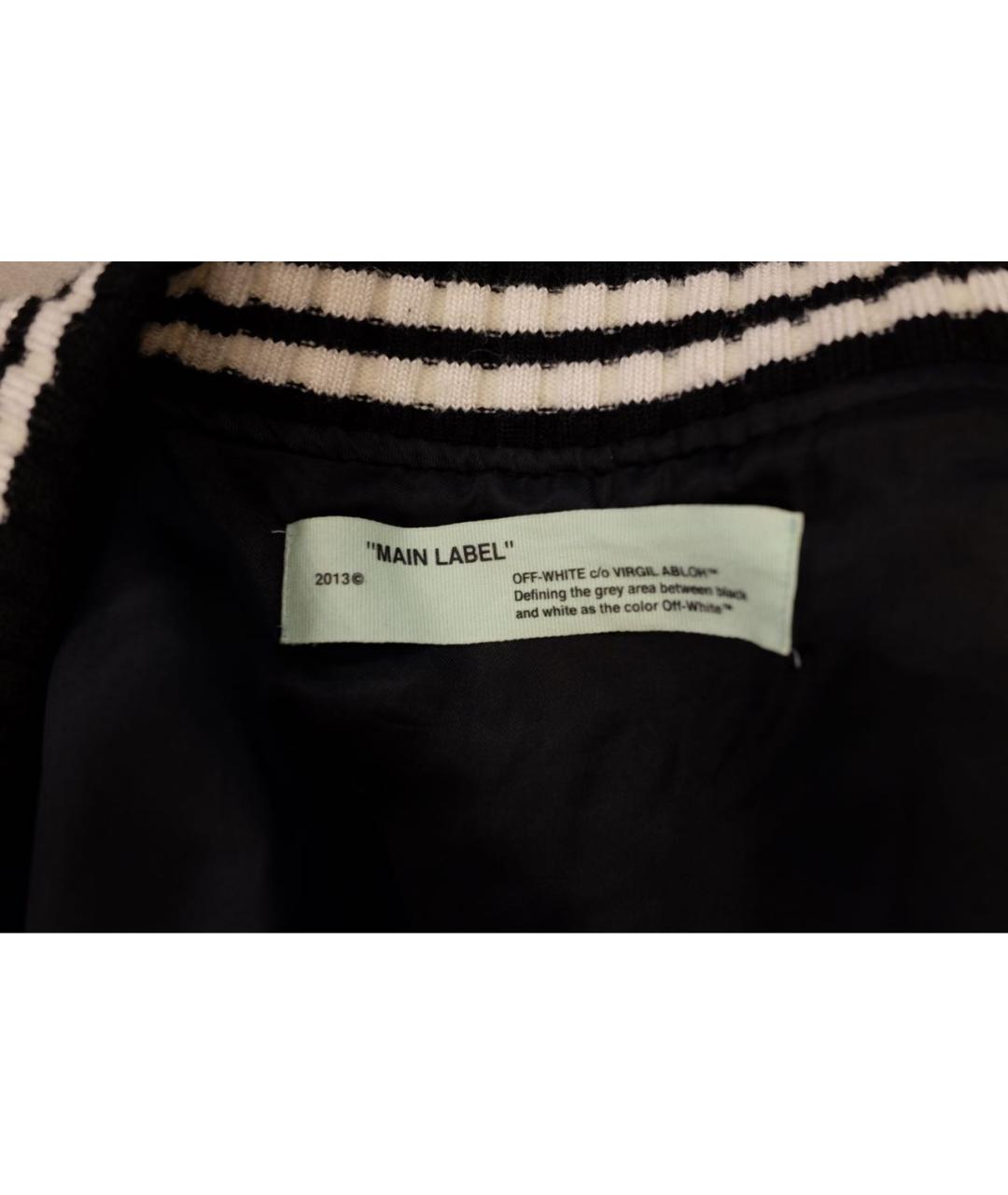 OFF-WHITE Черная шерстяная куртка, фото 3