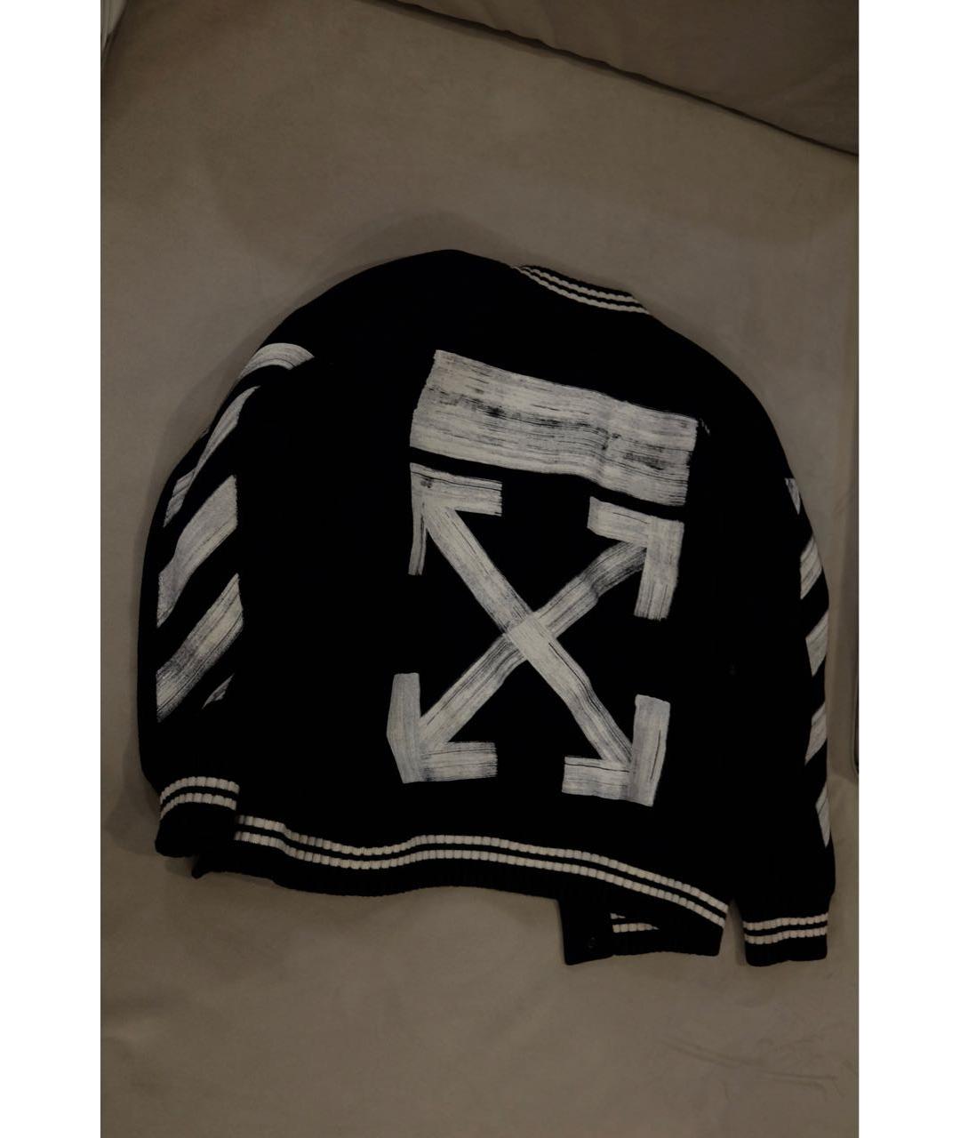 OFF-WHITE Черная шерстяная куртка, фото 2