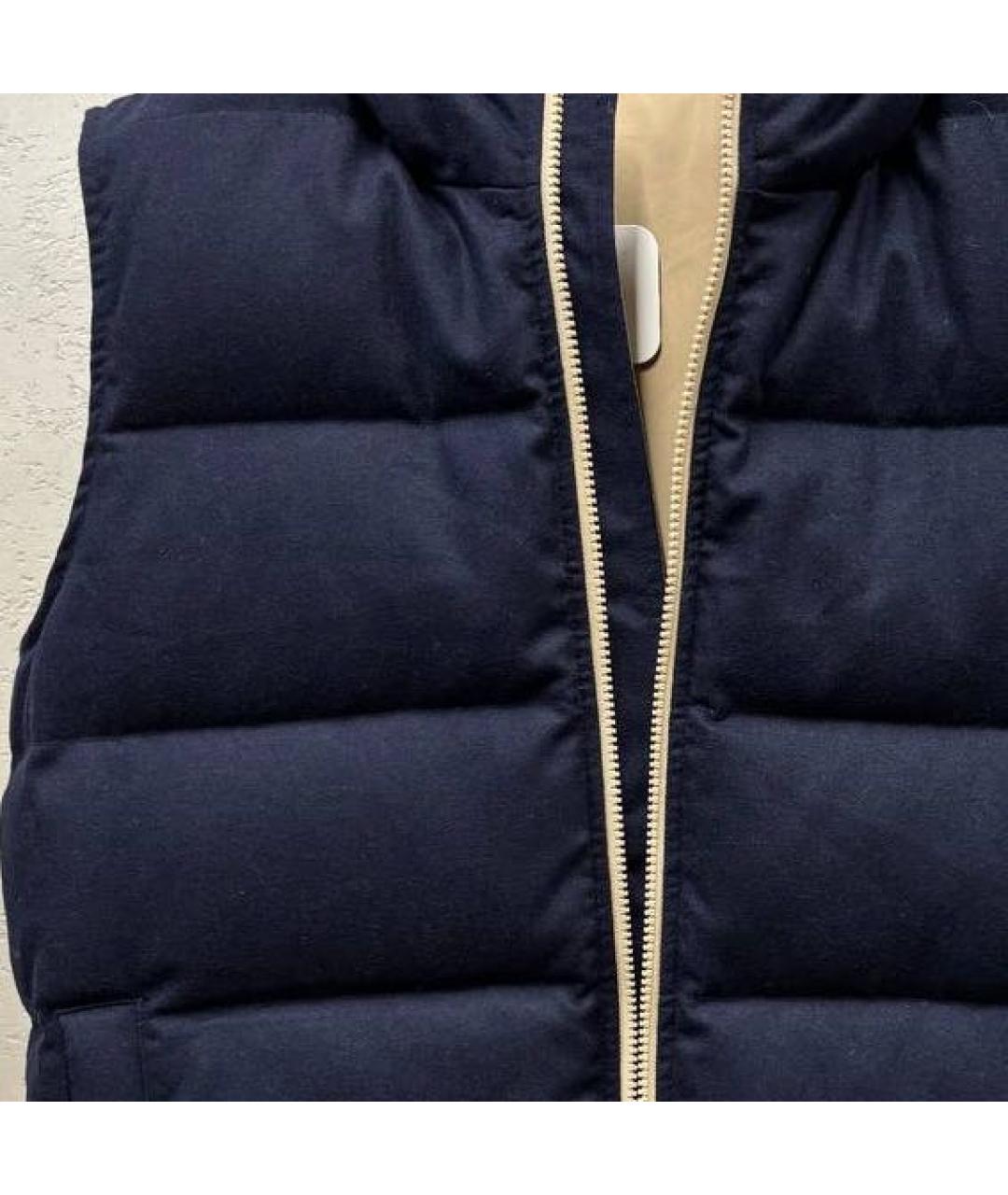 ELEVENTY Темно-синий кашемировый жилет, фото 4