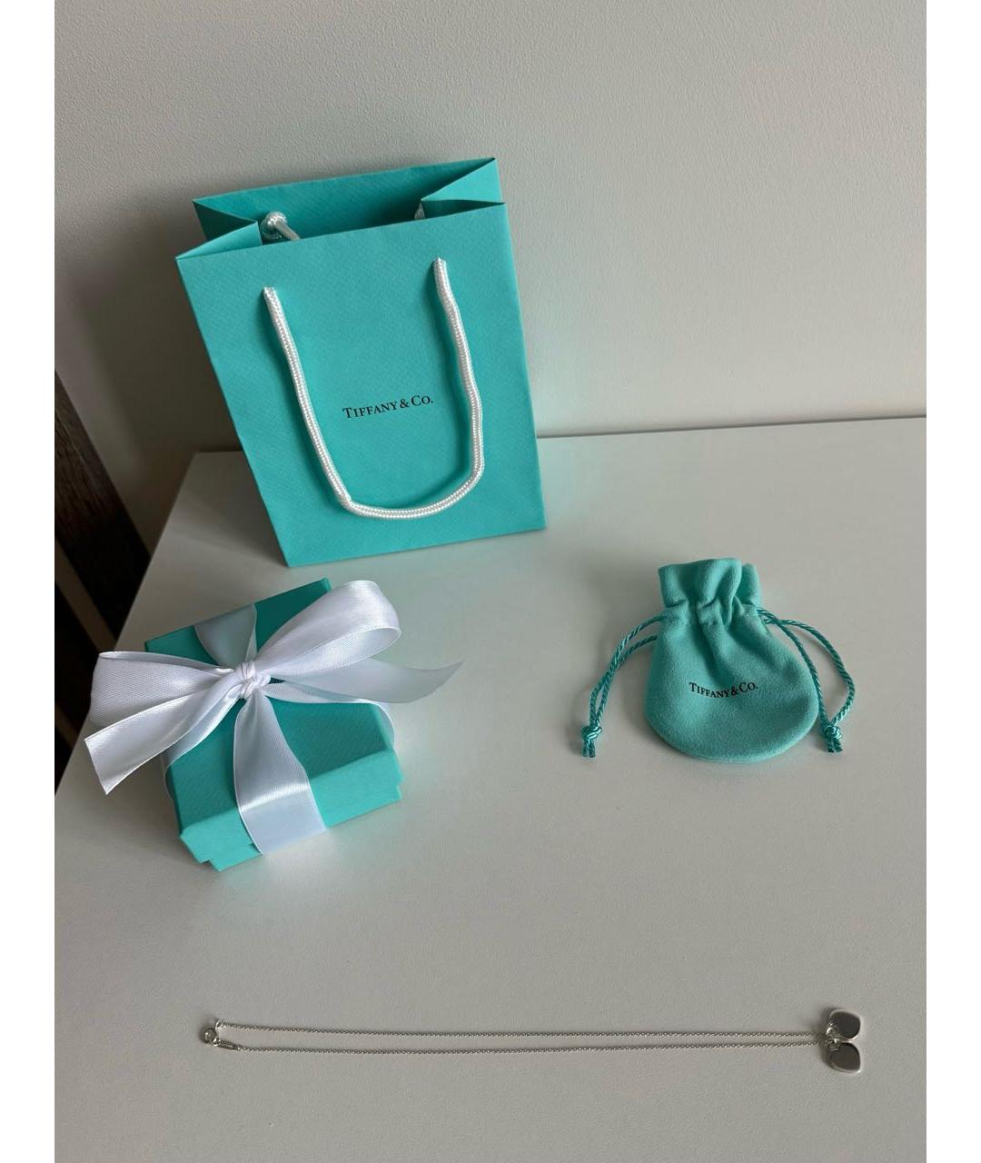 TIFFANY&CO Голубая серебряная подвеска, фото 5