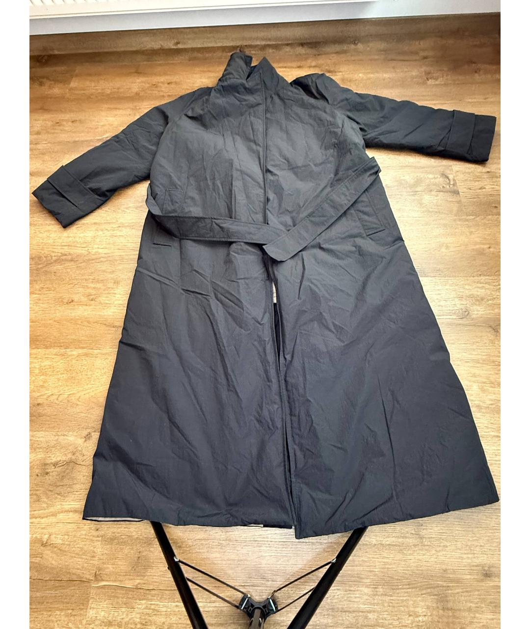 BRUNELLO CUCINELLI Черный полиамидовый тренч/плащ, фото 5