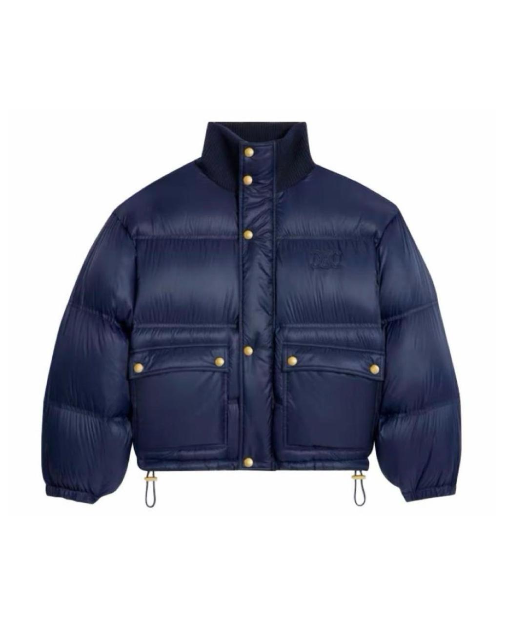 CELINE Темно-синий полиамидовый пуховик, фото 1