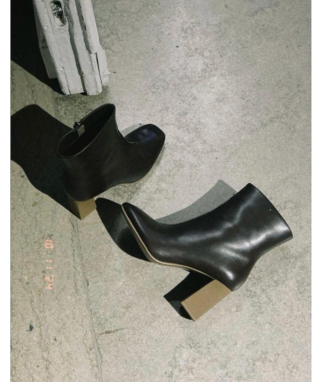 12 STOREEZ Коричневые кожаные ботильоны, фото 3