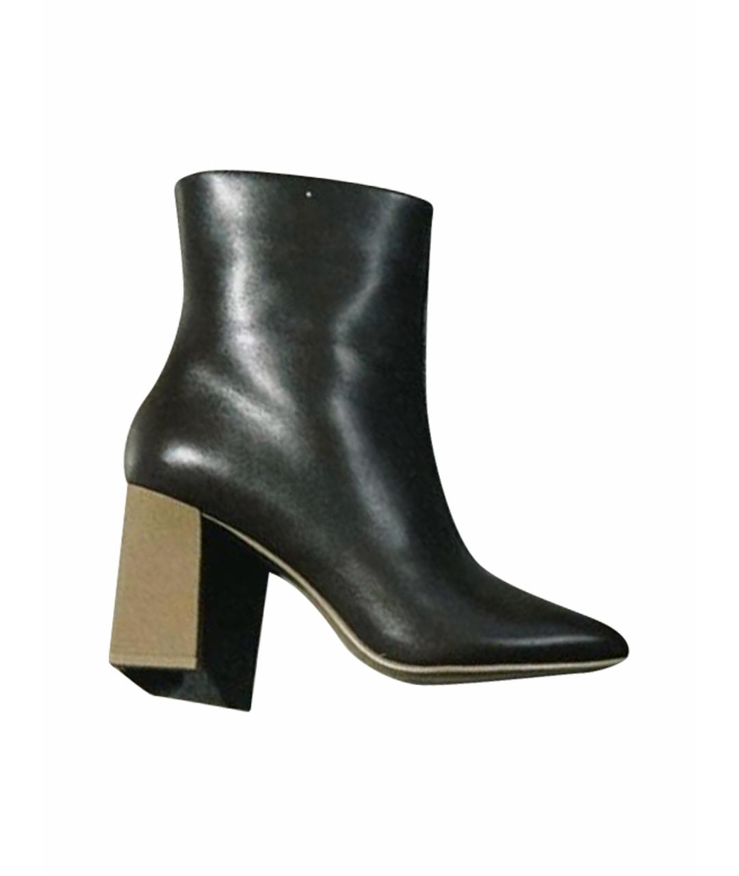 12 STOREEZ Коричневые кожаные ботильоны, фото 1