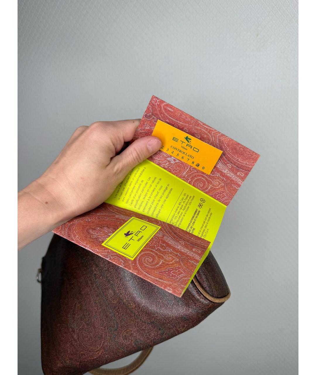 ETRO Мульти кожаная сумка с короткими ручками, фото 2