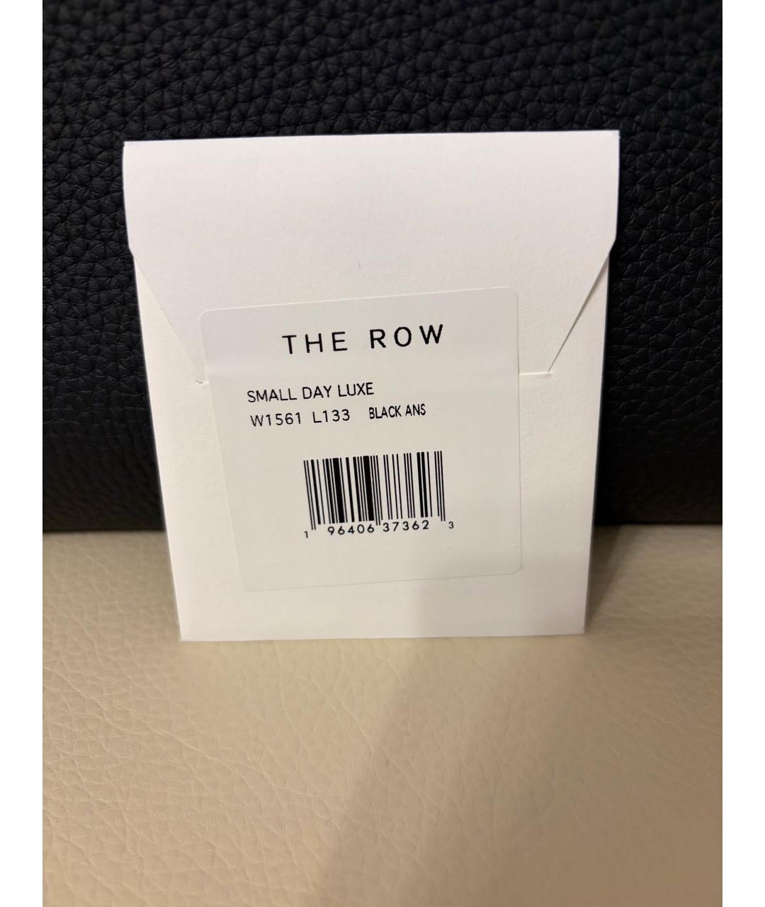 THE ROW Черная кожаная сумка с короткими ручками, фото 7