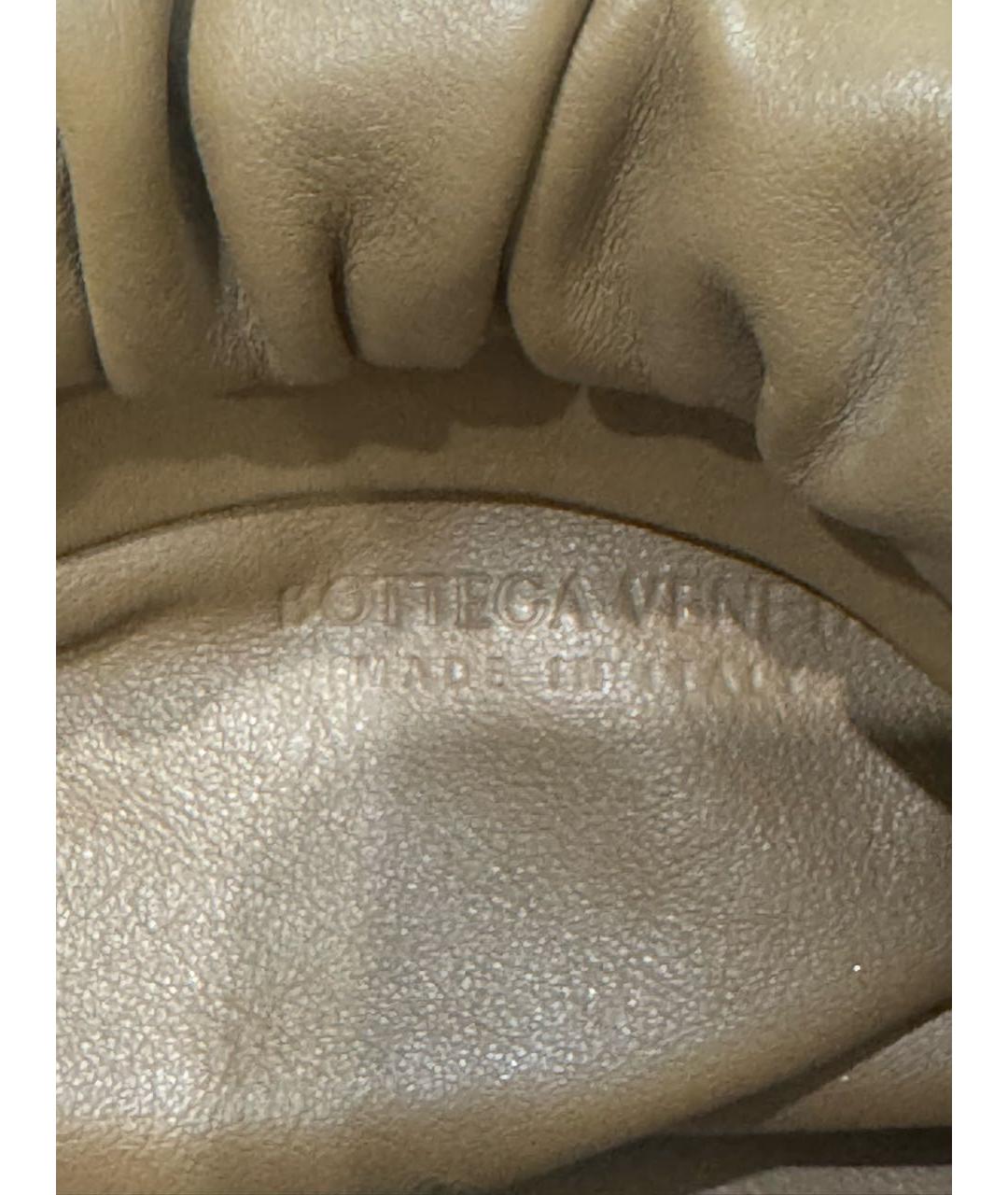 BOTTEGA VENETA Горчичная кожаная сумка через плечо, фото 4