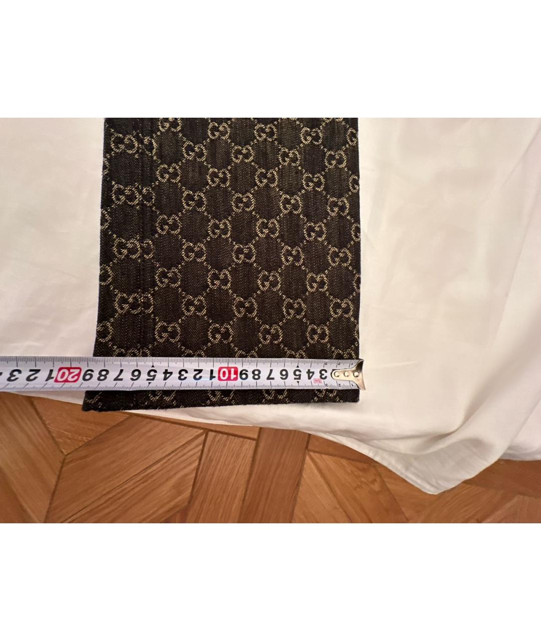 GUCCI Коричневые хлопковые прямые джинсы, фото 7