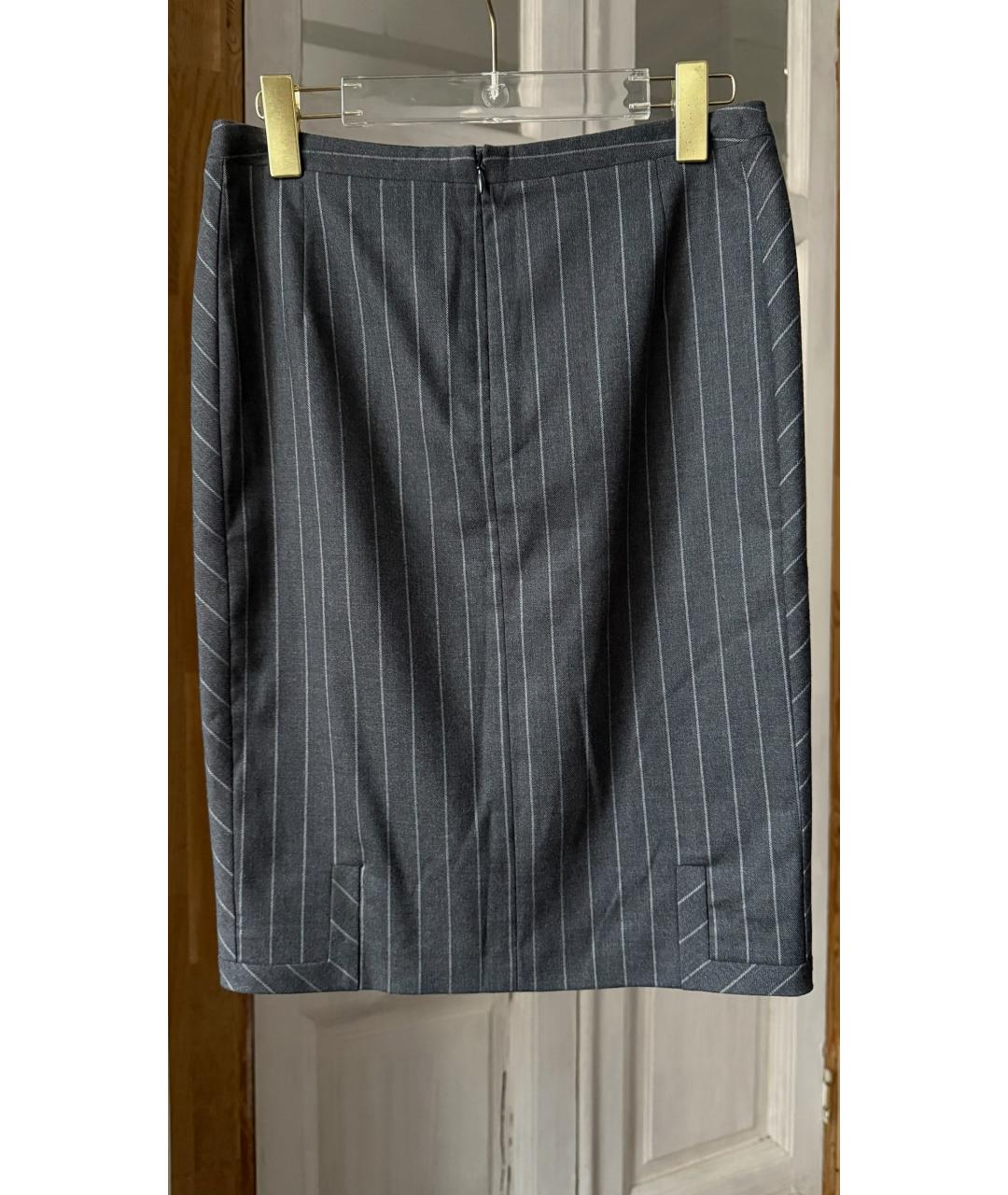 CHRISTIAN DIOR Серая юбка мини, фото 2