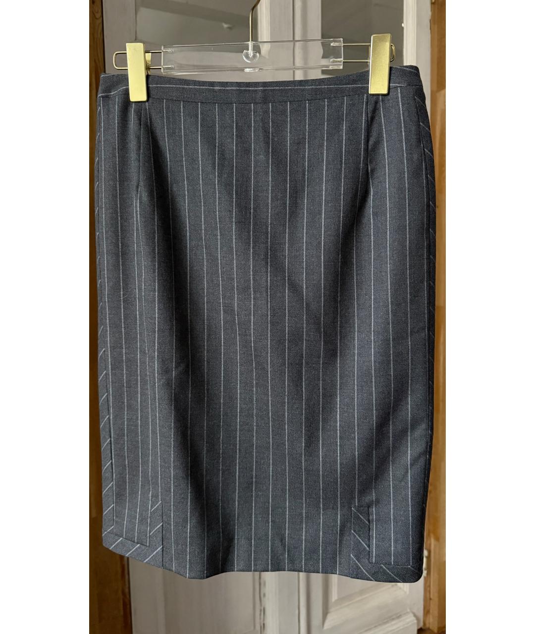 CHRISTIAN DIOR Серая юбка мини, фото 5