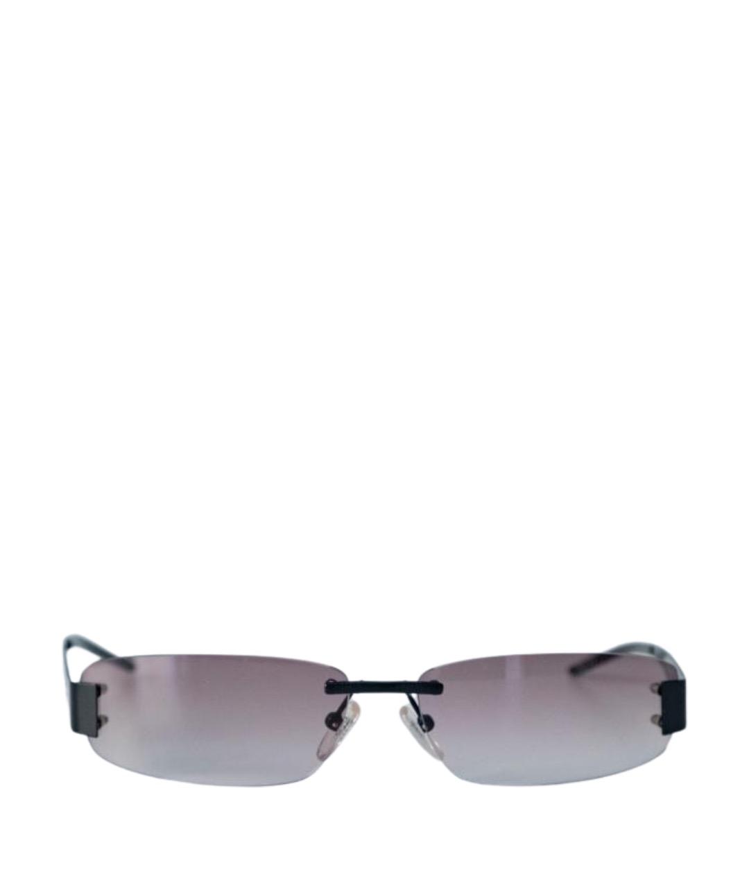 DOLCE&GABBANA Черные металлические солнцезащитные очки, фото 1