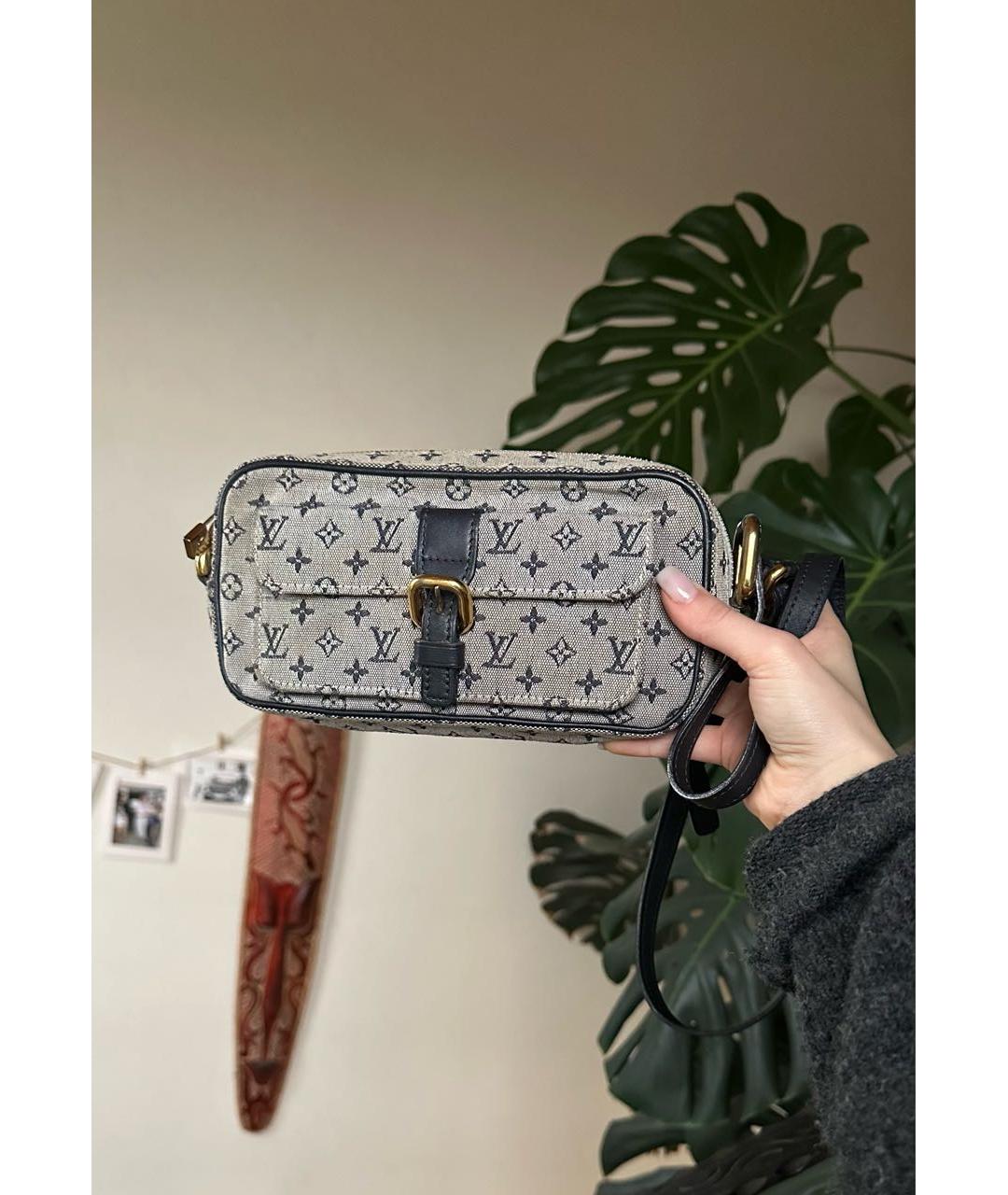 LOUIS VUITTON Серая деним сумка через плечо, фото 7