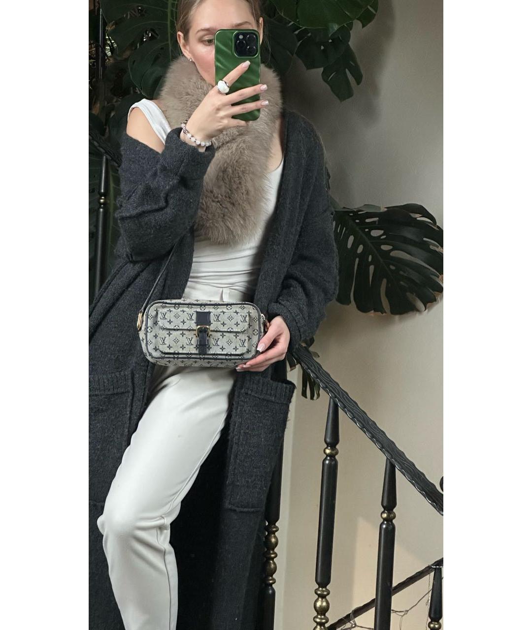 LOUIS VUITTON Серая деним сумка через плечо, фото 5