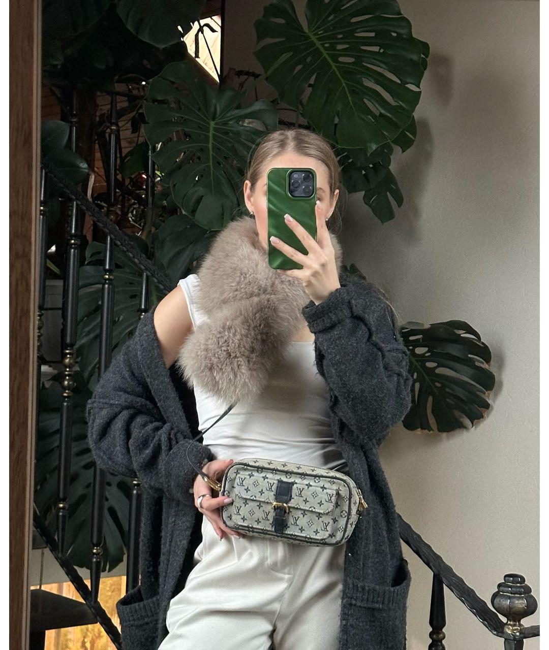 LOUIS VUITTON Серая деним сумка через плечо, фото 4